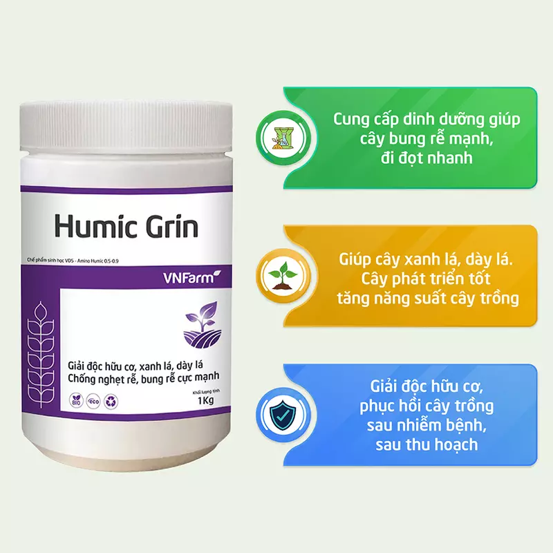 Công dụng của sản phẩm Humic Grin